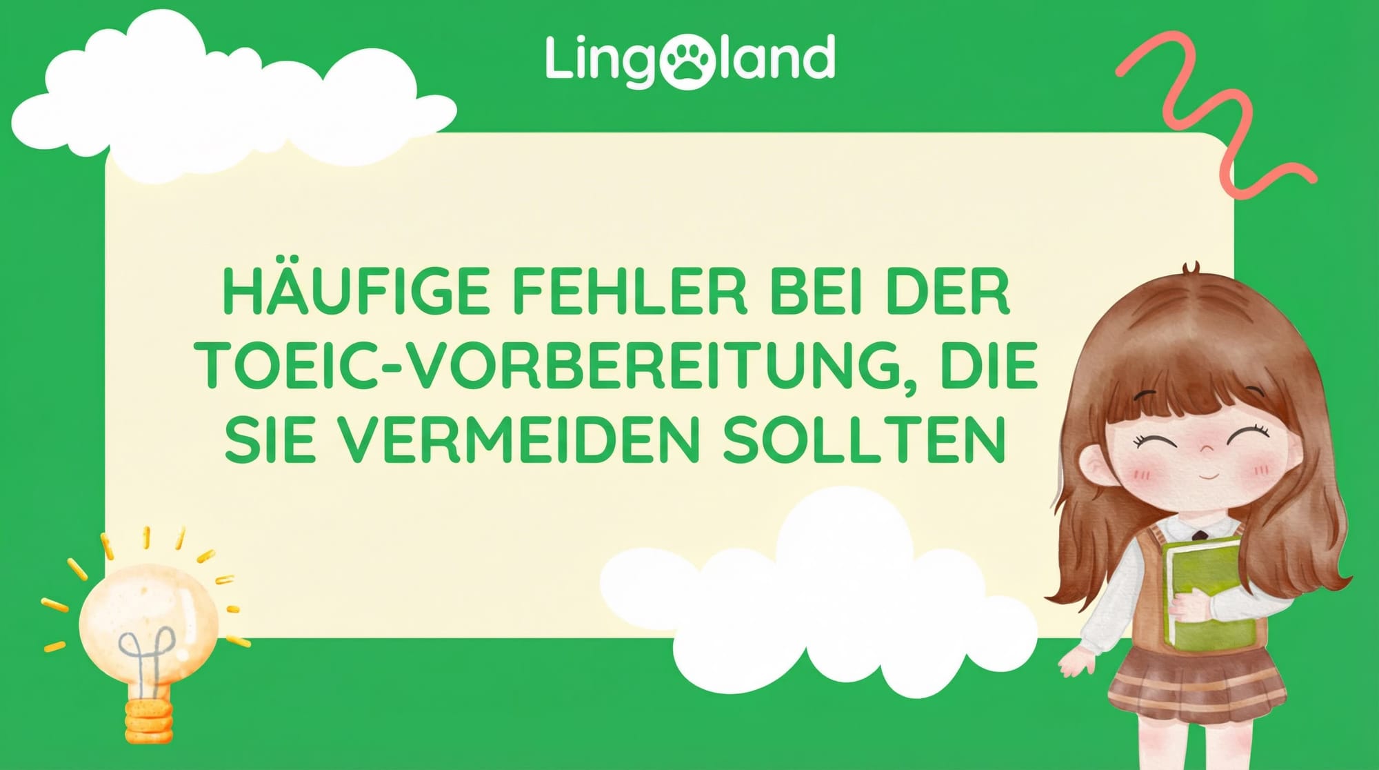 Häufige Fehler, die Sie bei der Vorbereitung auf die TOEIC-Prüfung vermeiden sollten.