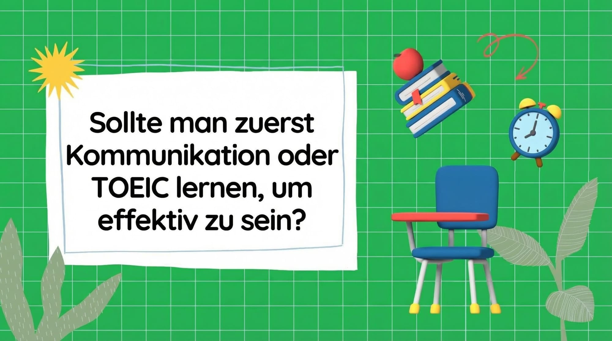 Sollte man zuerst Konversationsenglisch oder zuerst den TOEIC-Test lernen, um bessere Ergebnisse zu erzielen?