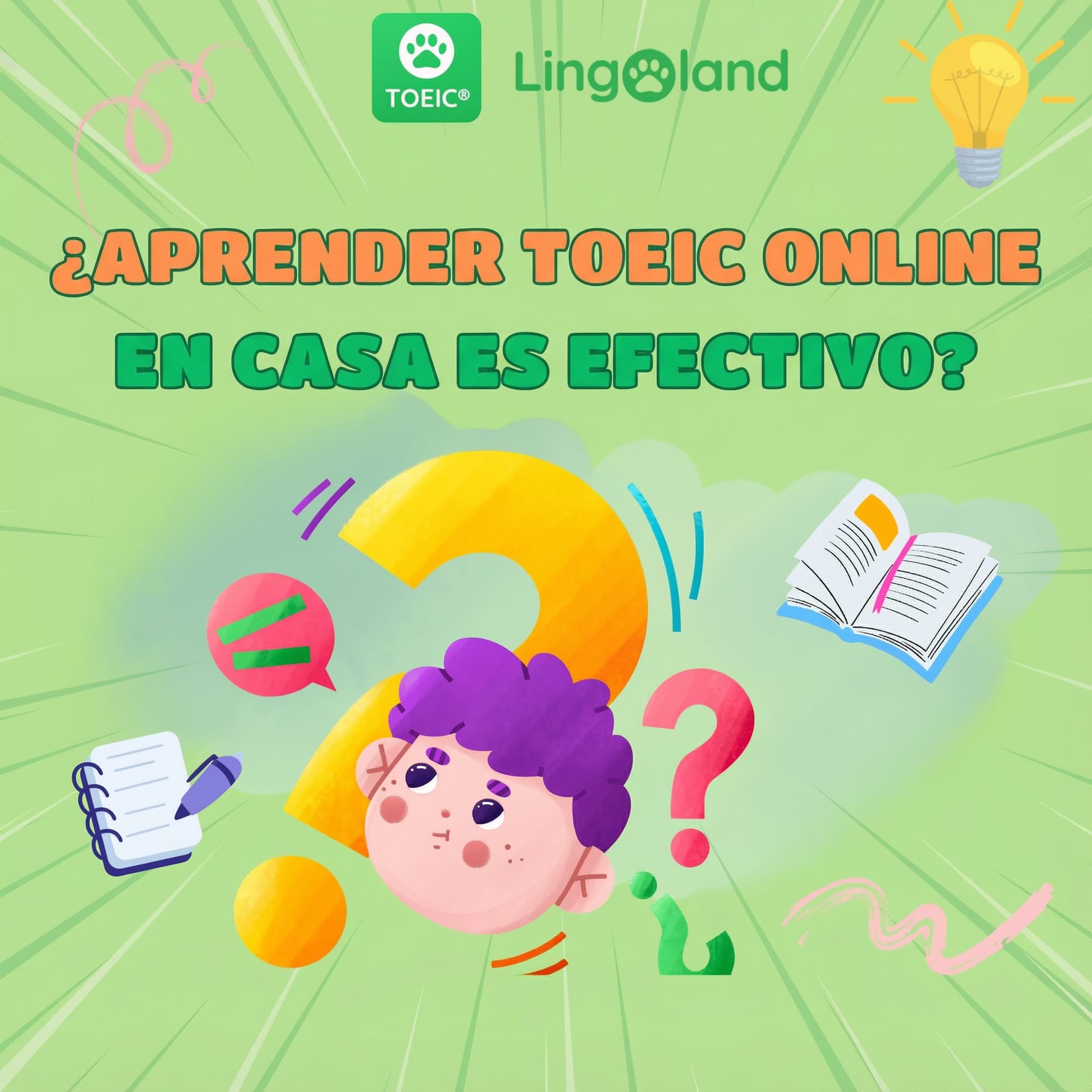 ¿Es efectivo estudiar el TOEIC en línea en casa?