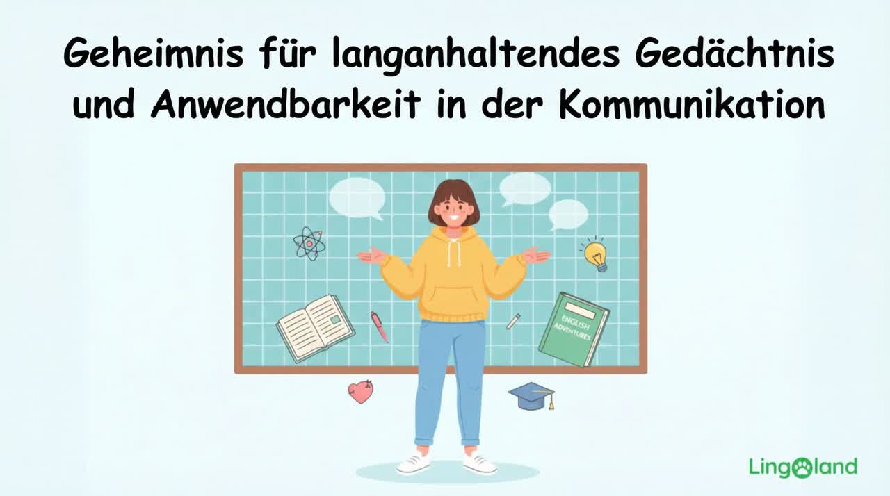 Geheimnisse, um sich Dinge lange zu merken und sie in der Kommunikation anzuwenden.