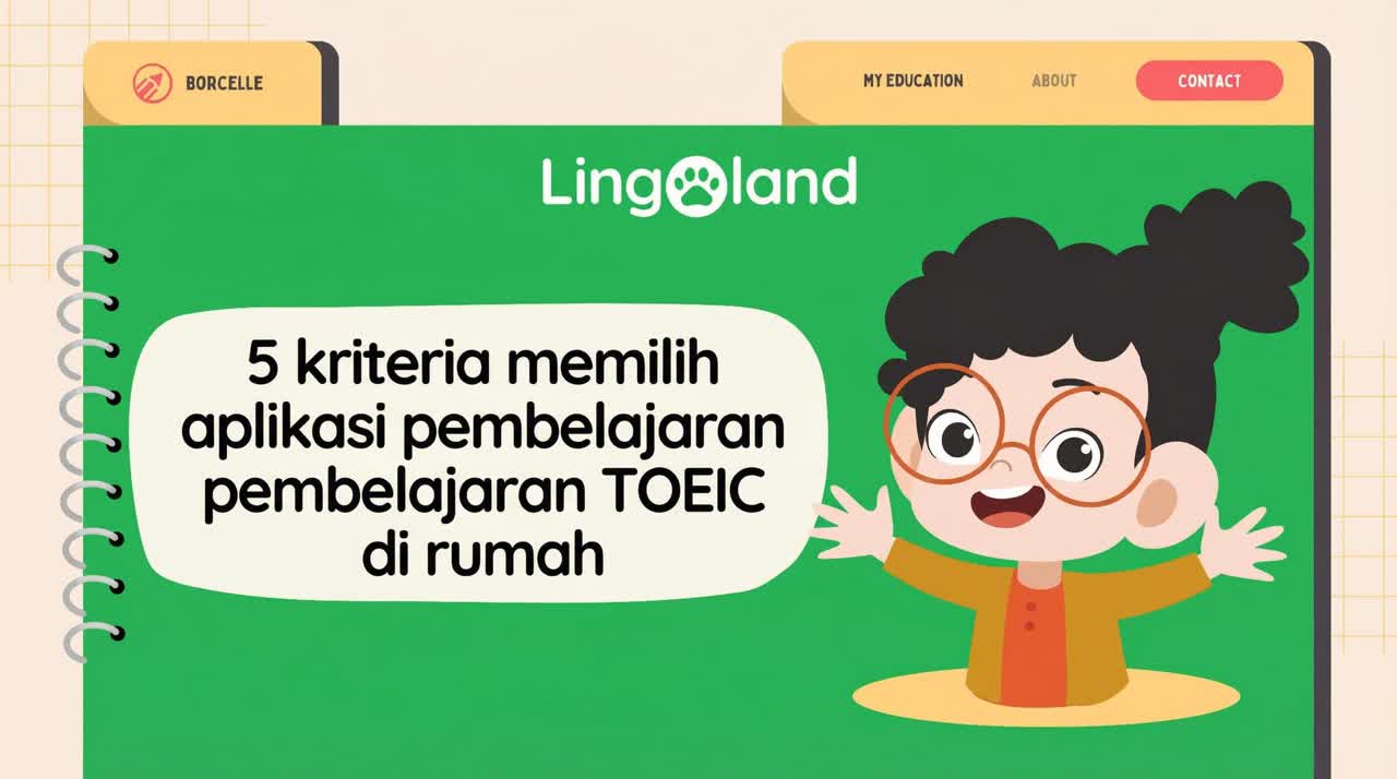 5 kriteria untuk memilih aplikasi pembelajaran TOEIC di rumah.