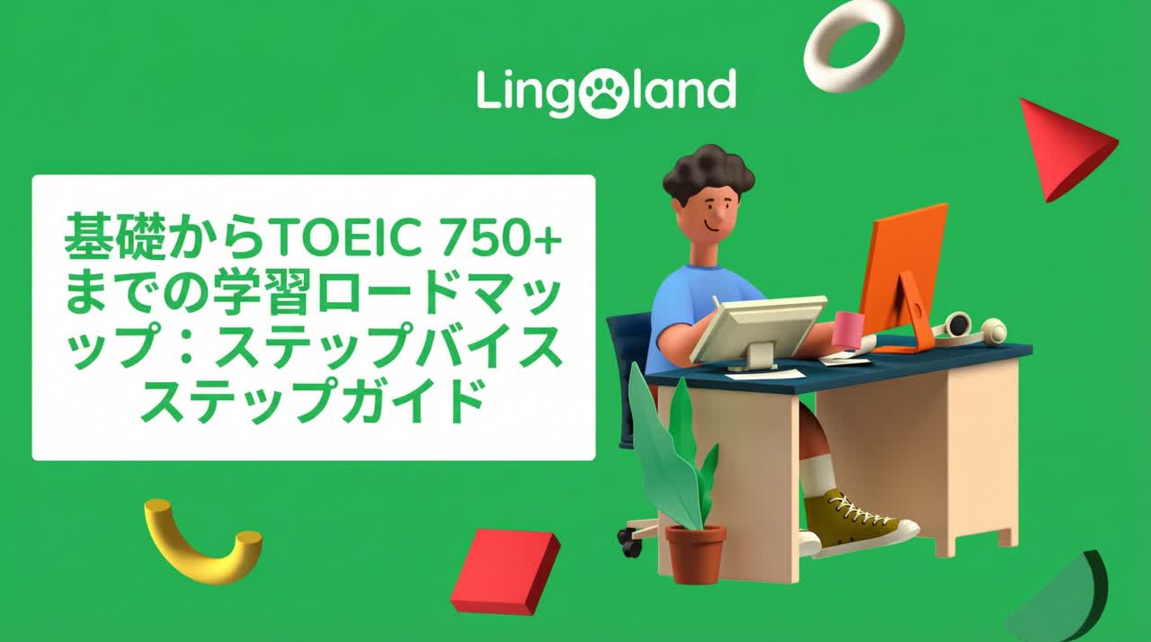 TOEIC試験対策ロードマップ：初心者から750点以上まで：ステップバイステップガイド（2025年版）