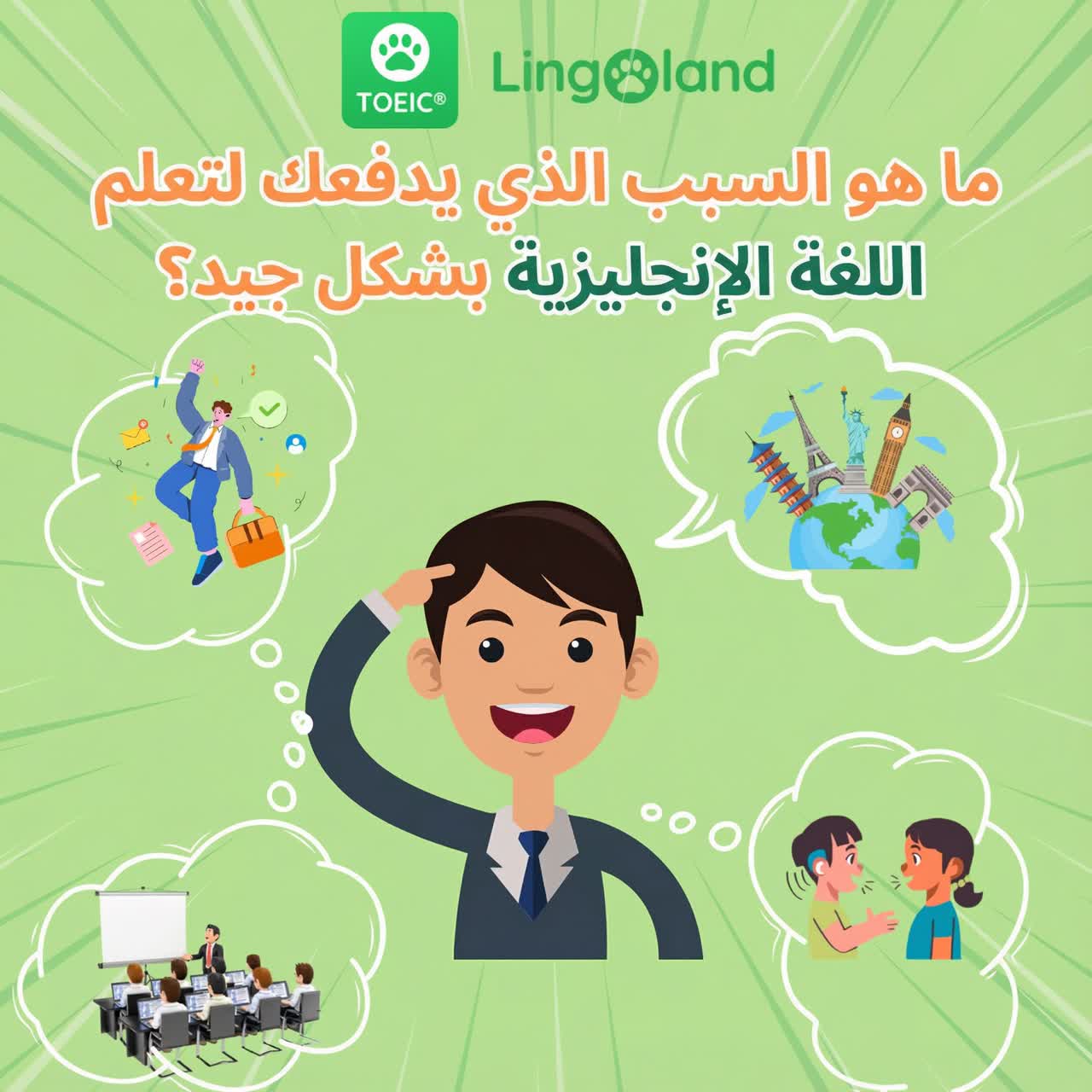 ما الذي يحفزك على تعلم اللغة الإنجليزية جيداً؟