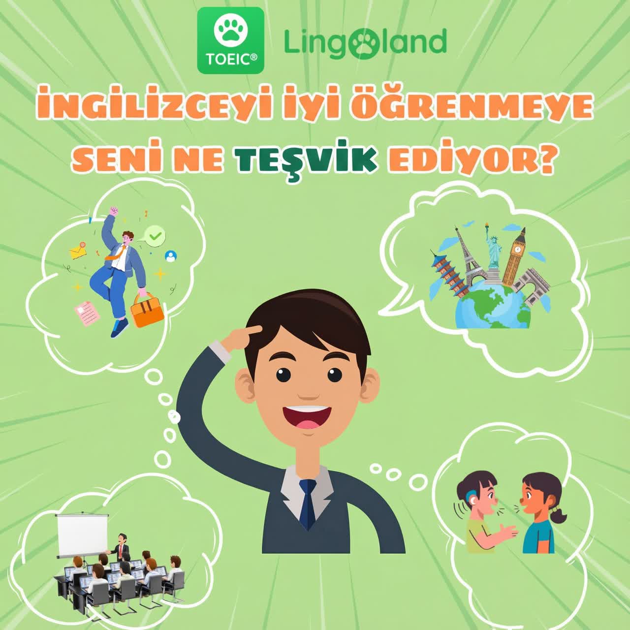 İngilizceyi iyi öğrenmek için sizi motive eden şey nedir?