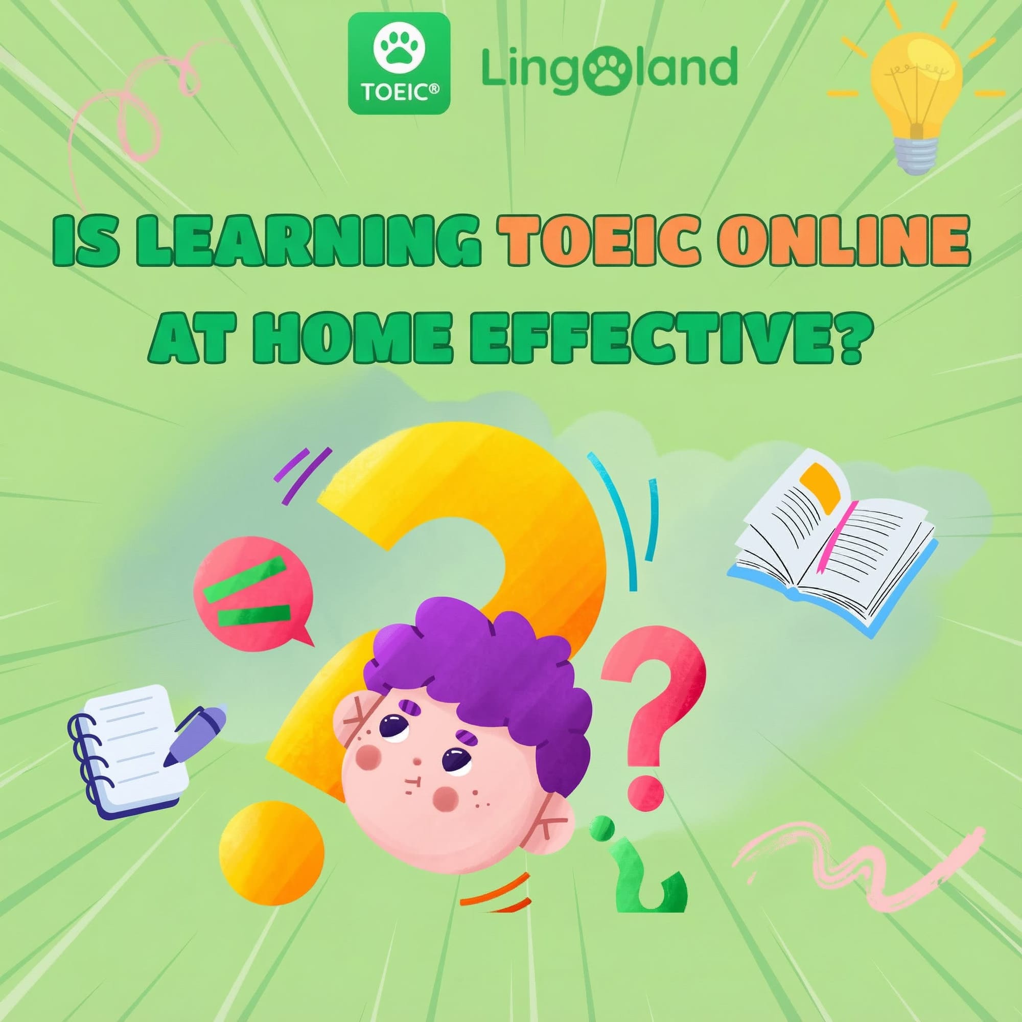 Is studying TOEIC online at home effective?
