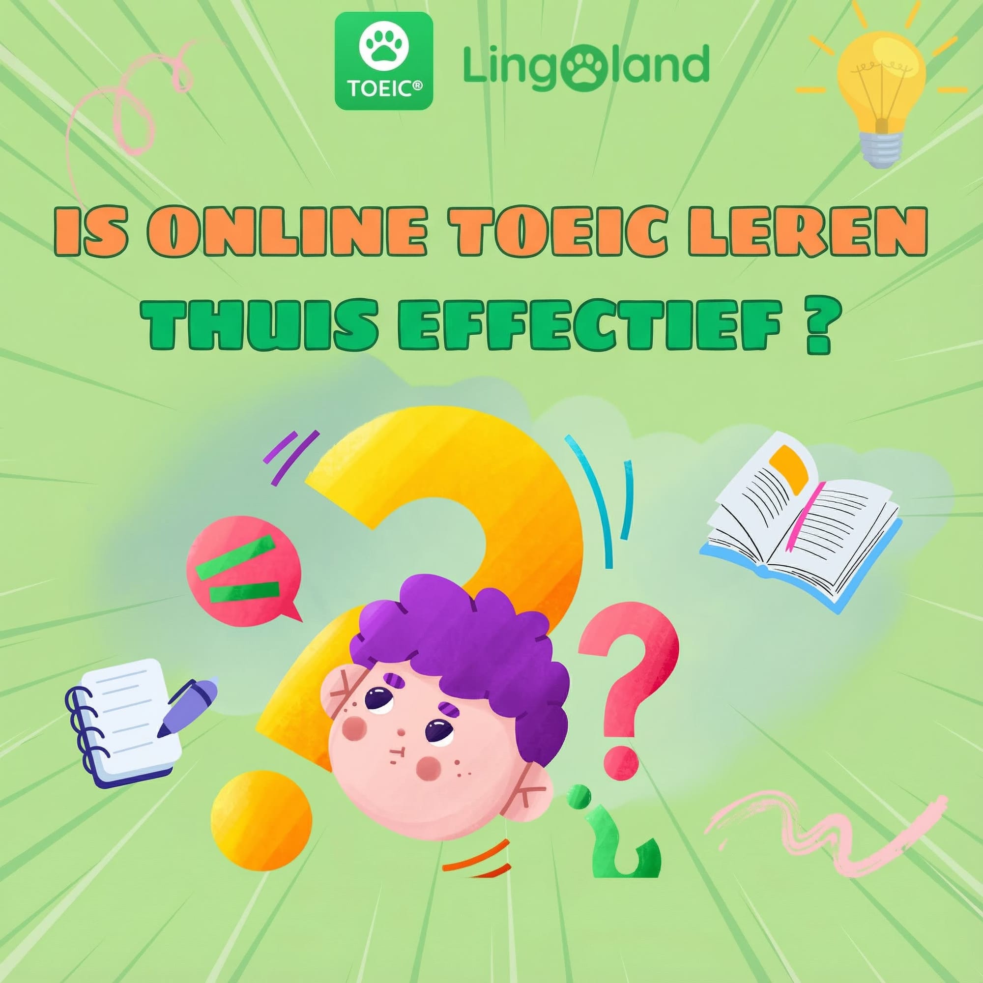 Is het effectief om thuis online voor de TOEIC-test te studeren?
