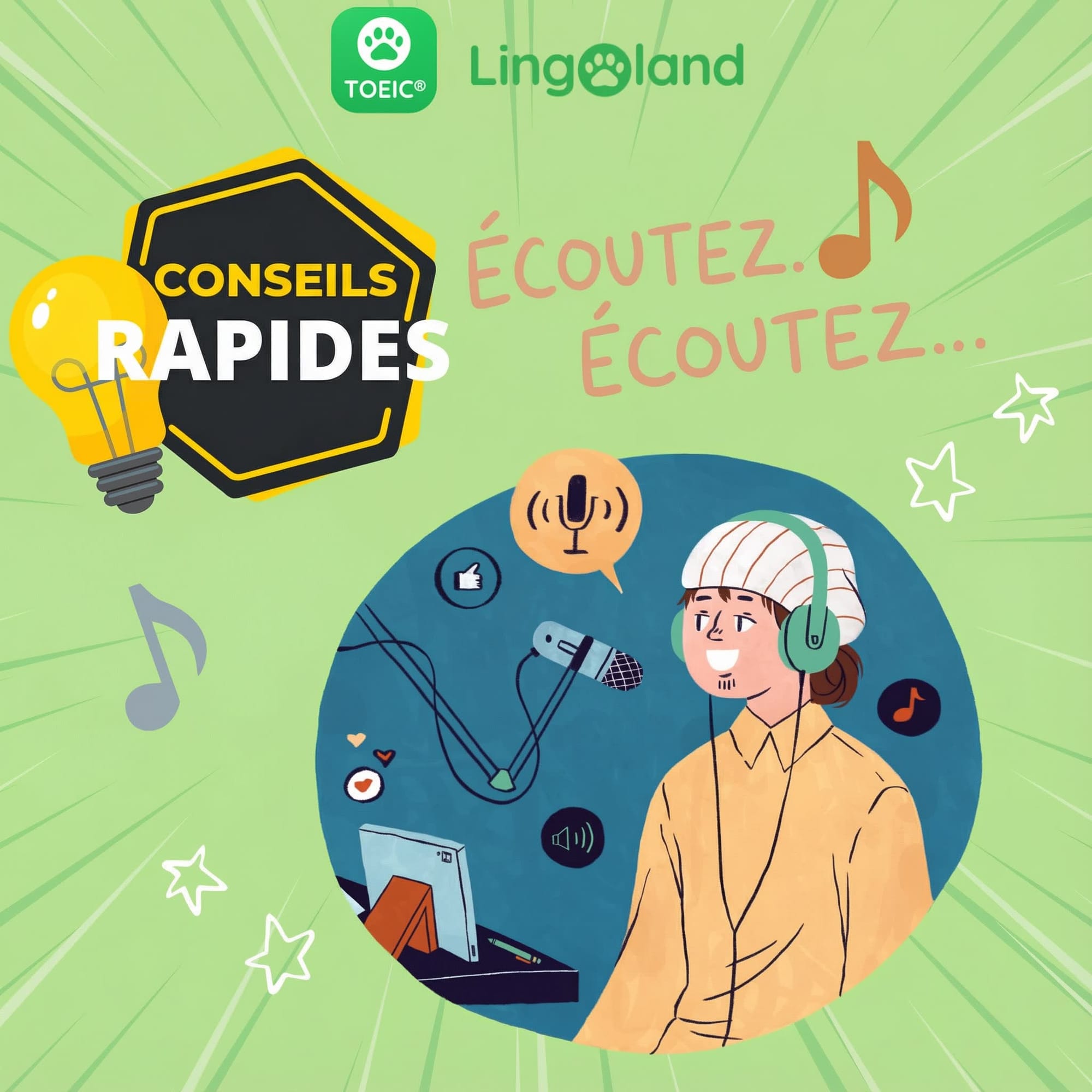 Conseils pour s'entraîner à l'écoute du TOEIC