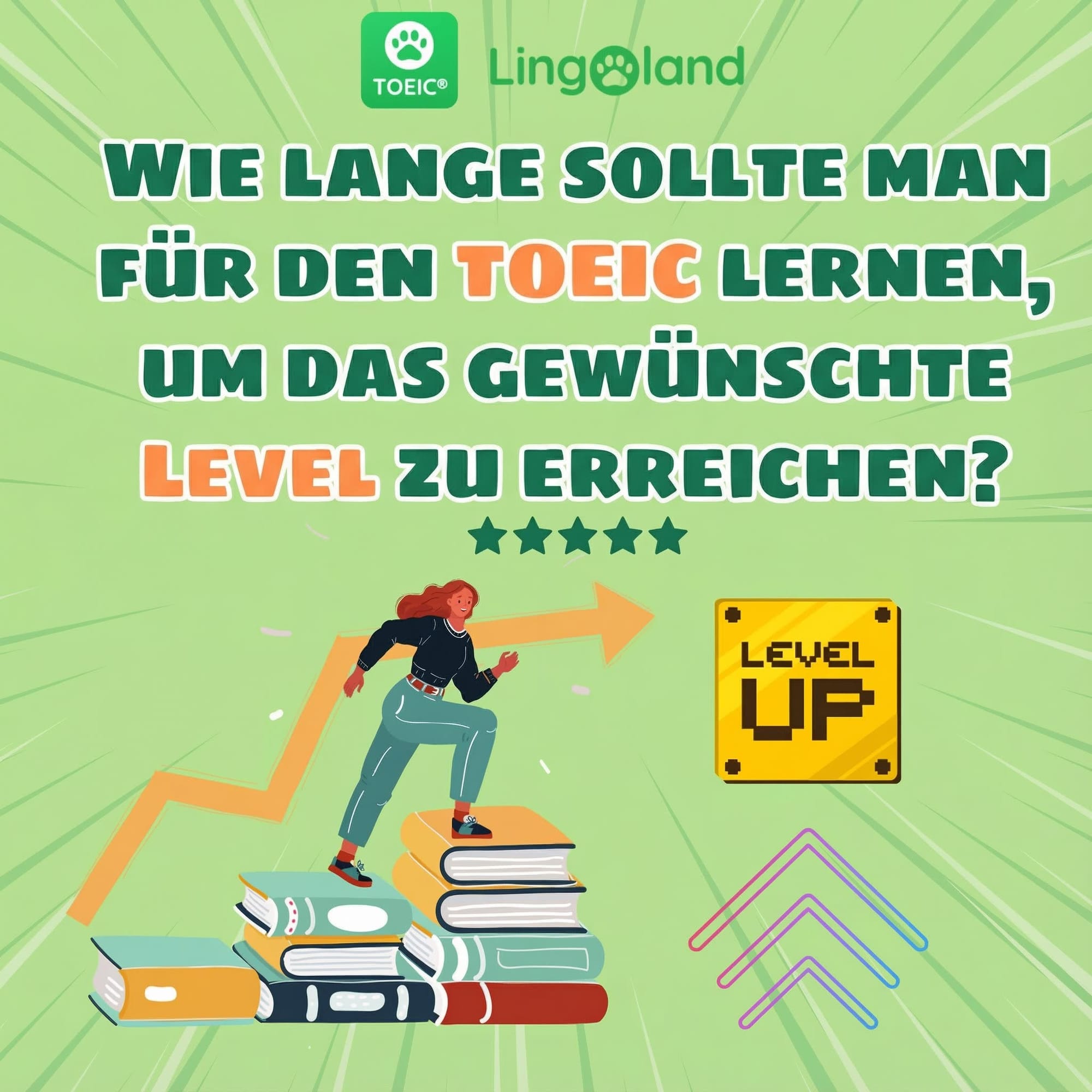Wie lange dauert es, bis ich mein gewünschtes Niveau in der TOEIC-Vorbereitung erreiche?
