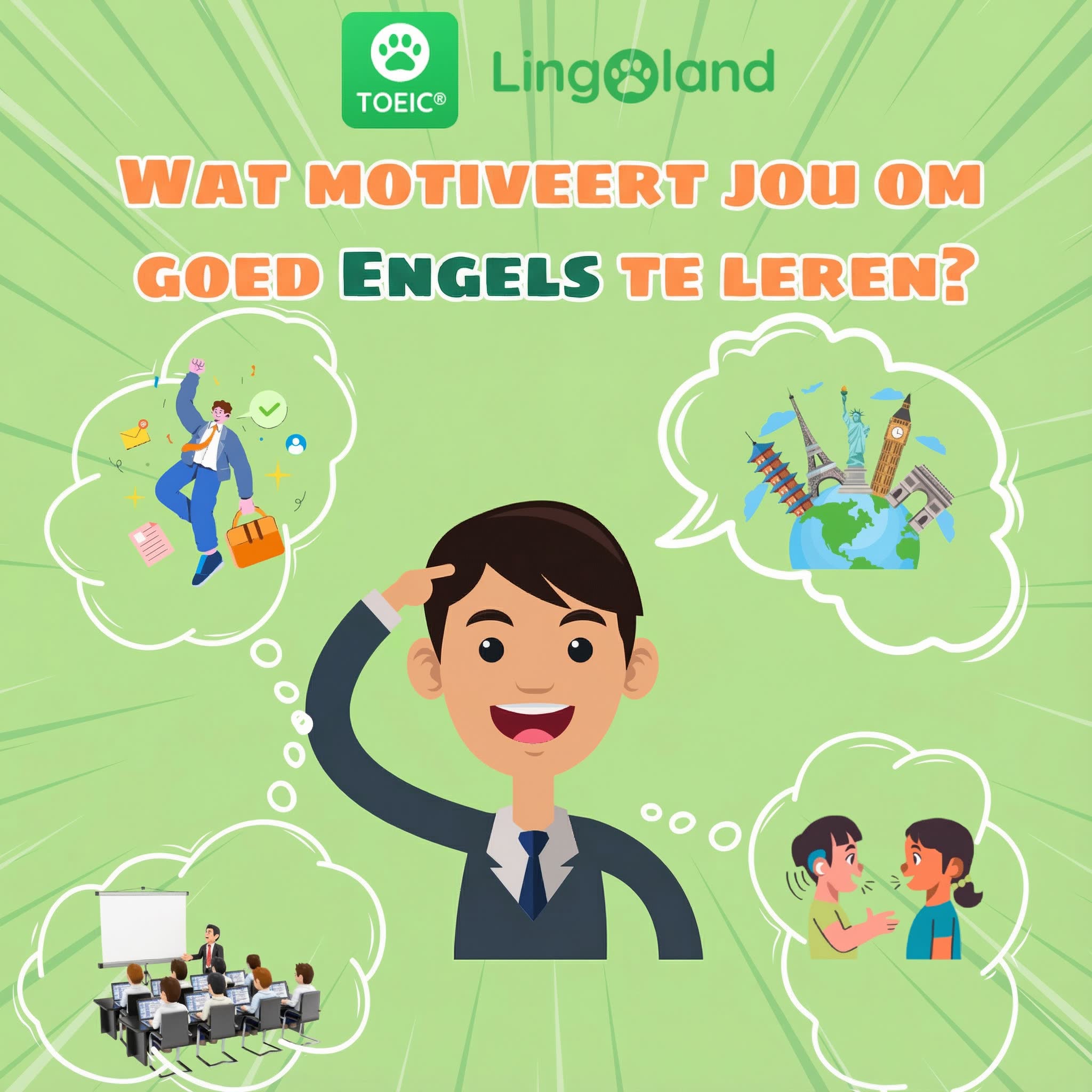 Wat motiveert jou om goed Engels te leren?