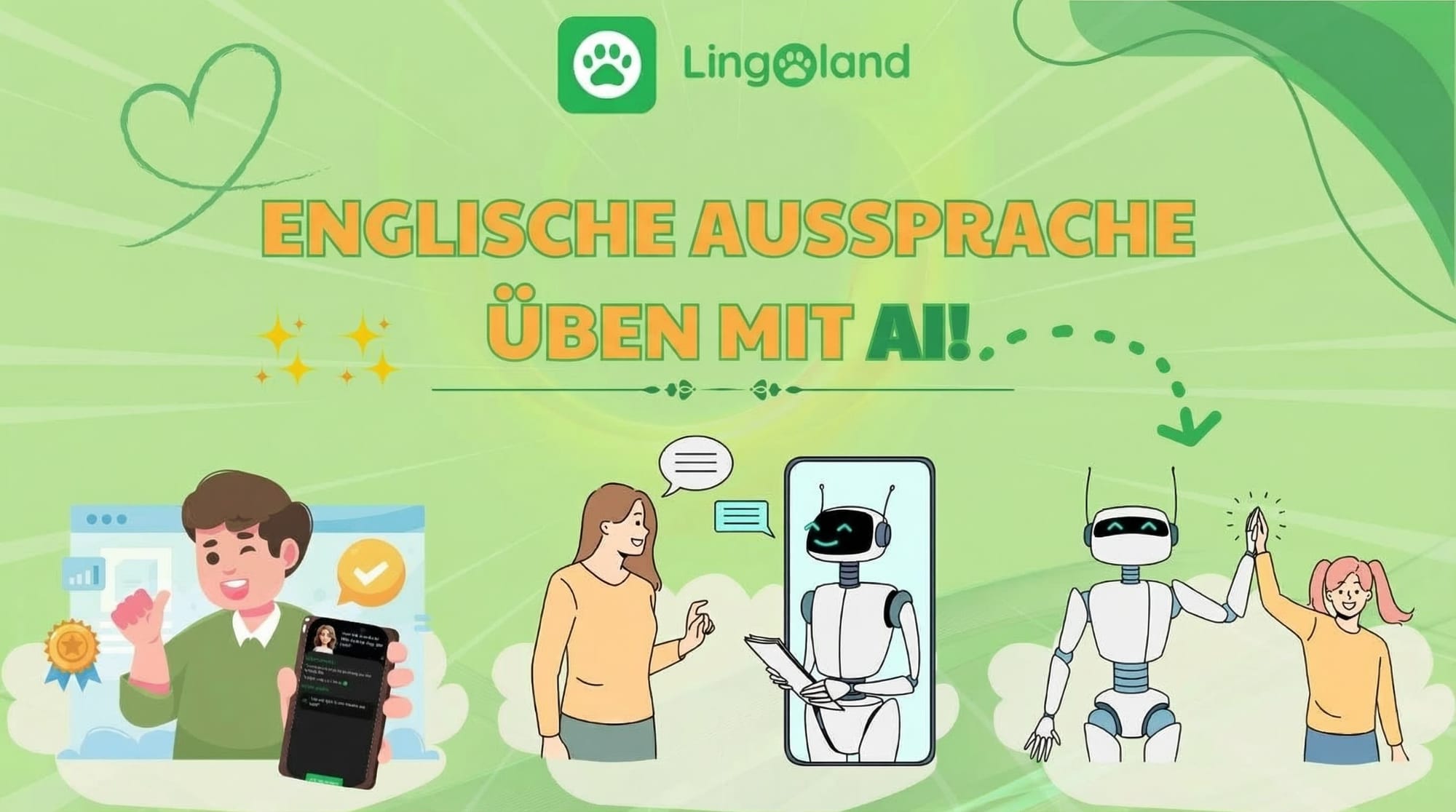 Üben Sie Ihre englische Aussprache mit KI.
