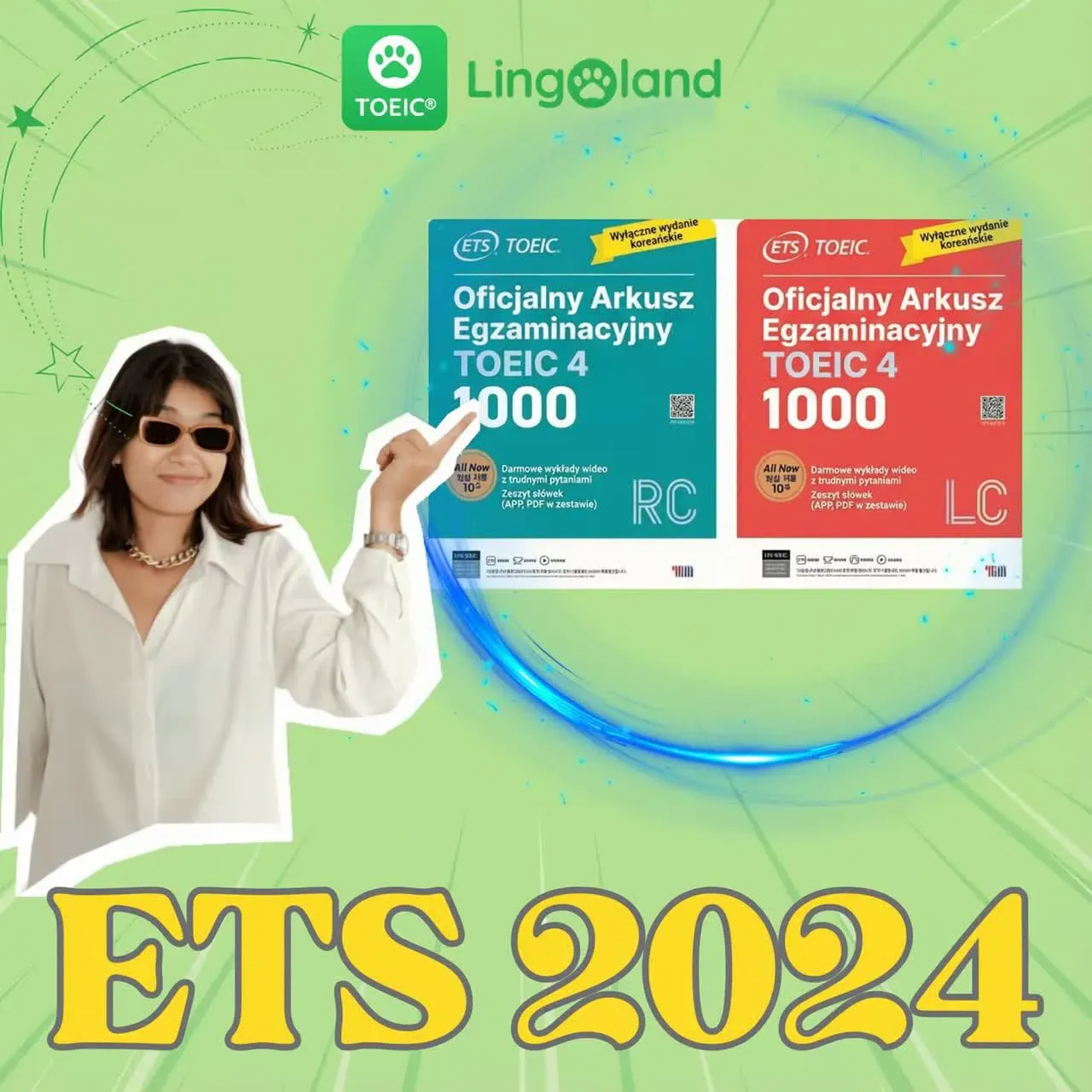 Podręcznik ETS TOEIC 2024 – skuteczne źródło materiałów przygotowujących do egzaminu TOEIC.
