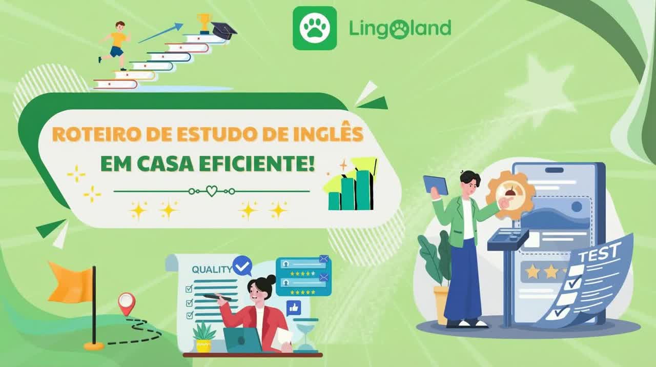 Método eficaz de aprendizagem de inglês em casa