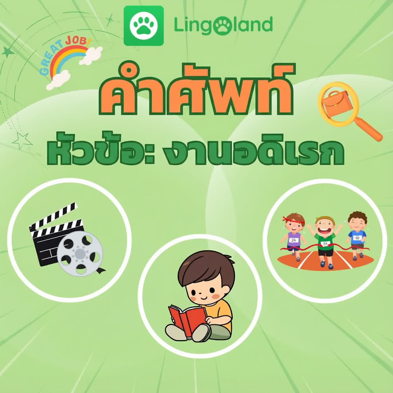 เพิ่มพูนคำศัพท์ภาษาอังกฤษเกี่ยวกับงานอดิเรกของคุณด้วย Lingoland