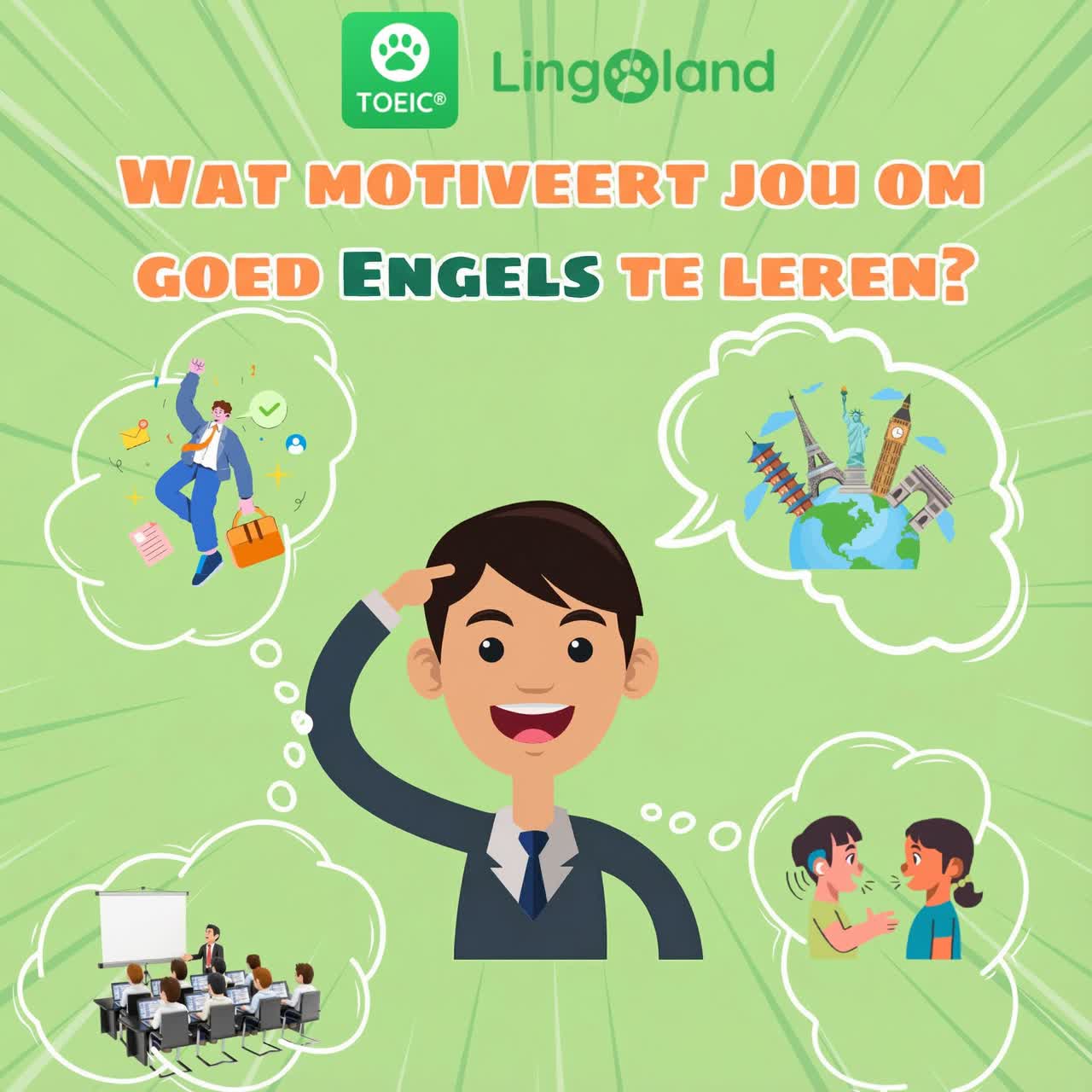 Wat motiveert jou om goed Engels te leren?