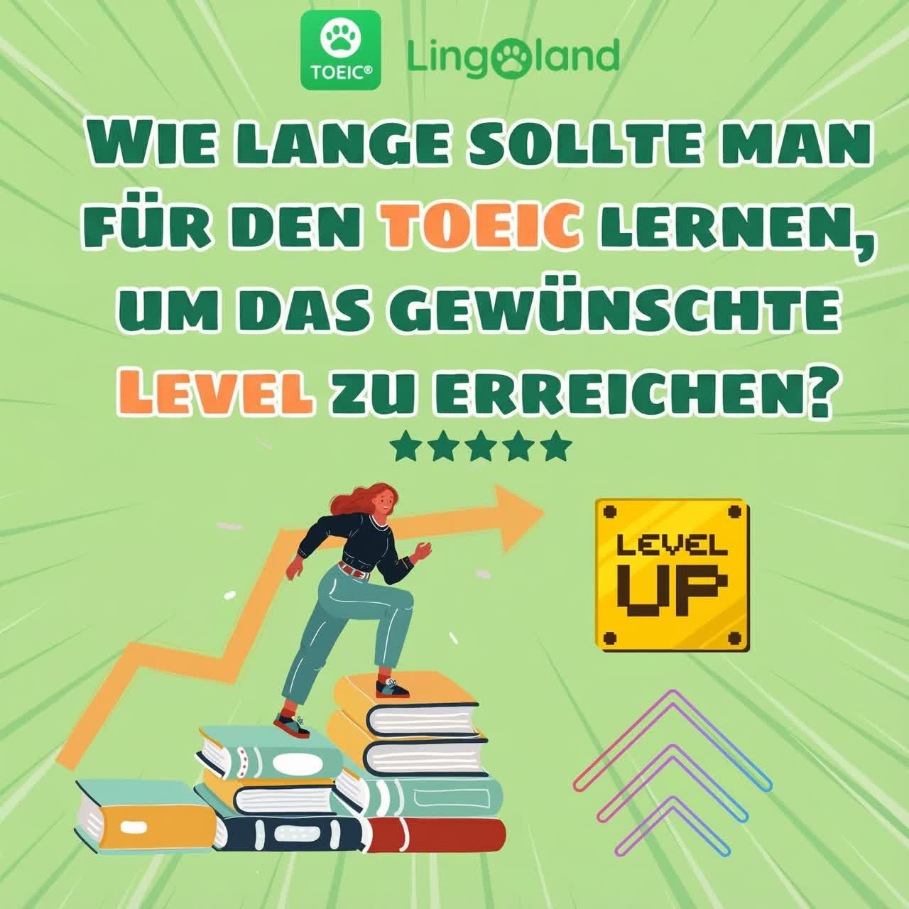 Wie lange dauert es, bis ich mein gewünschtes Niveau in der TOEIC-Vorbereitung erreiche?