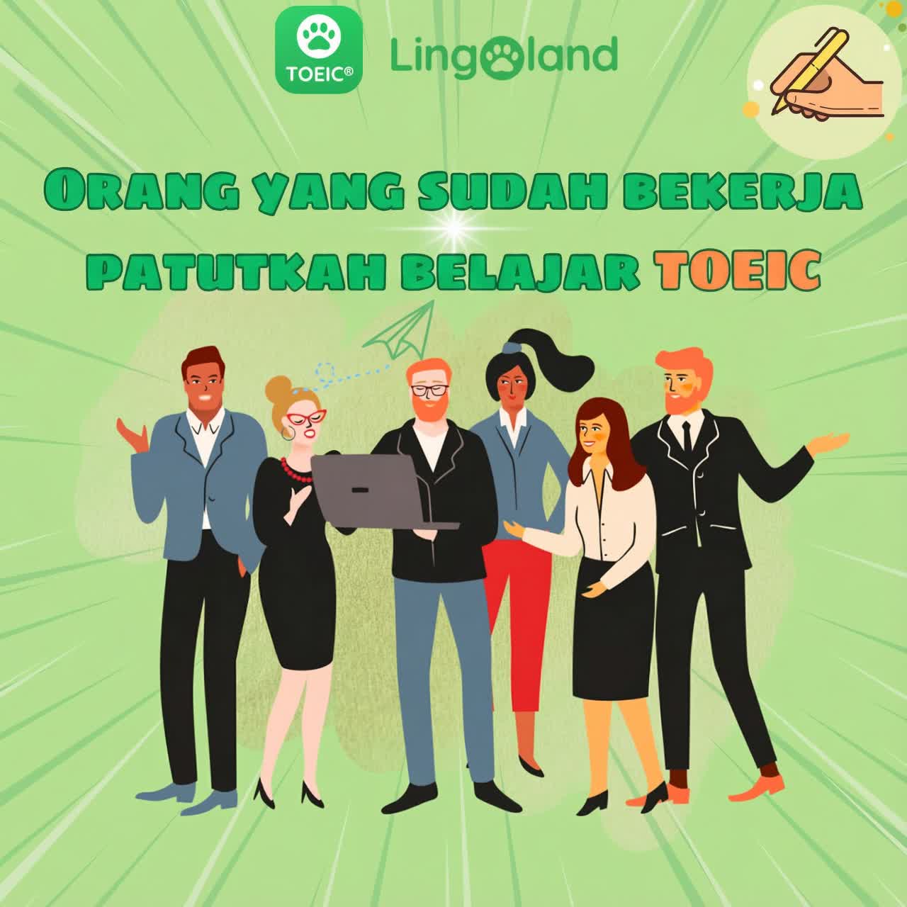 Bolehkah profesional yang bekerja mendapatkan persediaan TOEIC?