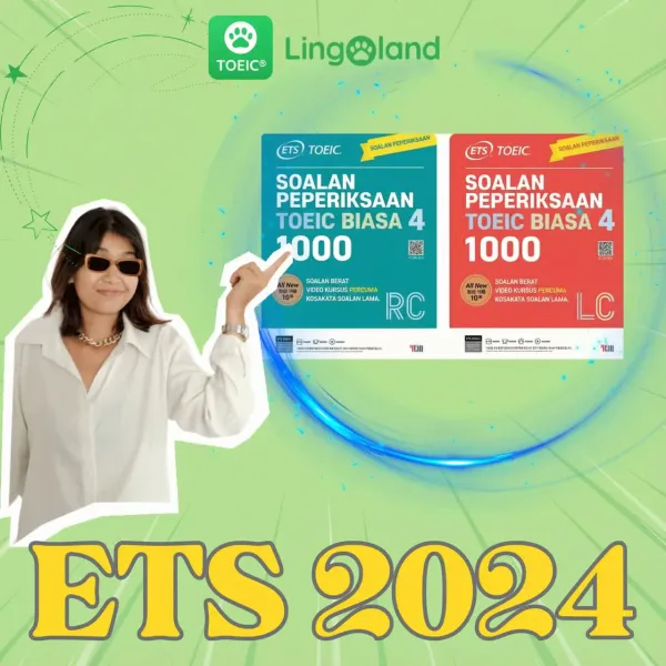 Buku ETS TOEIC 2024 – Sumber persediaan peperiksaan TOEIC yang berkesan.