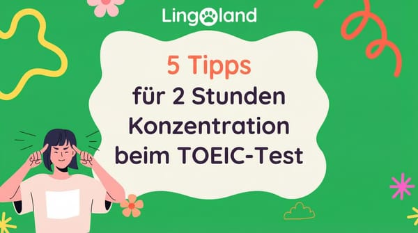 5 Tipps, um während der 2-stündigen TOEIC-Prüfung konzentriert zu bleiben