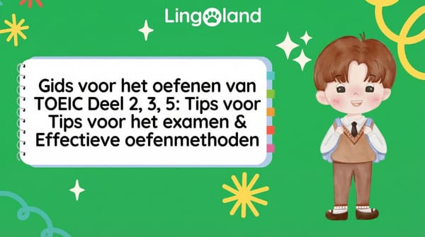 Handleiding voor het oefenen van TOEIC-onderdelen 2, 3 en 5: tips en effectieve oefenmethoden.
