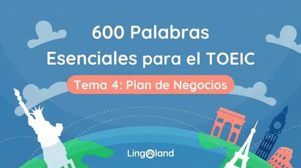 600 palabras esenciales del vocabulario TOEIC - Tema del plan de negocios